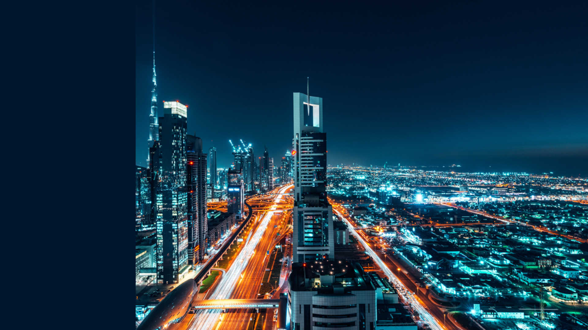 Dubai night cityscape